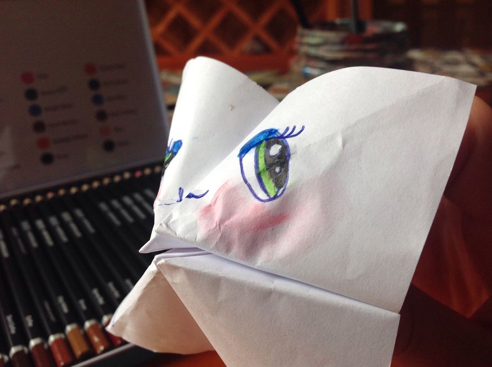 And the other side. This eye was a bit bigger but that doesn't matter.