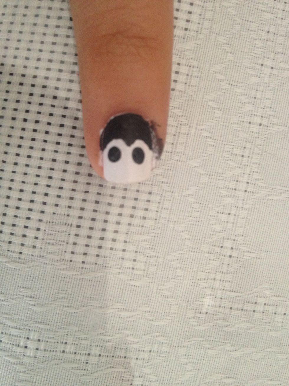 And the penguin's eyes