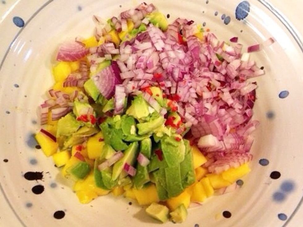 ..and the red onion.