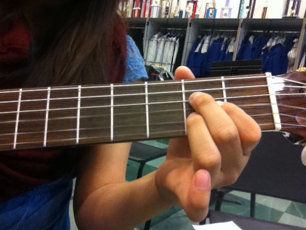 And then add it back on to be back at the A chord.