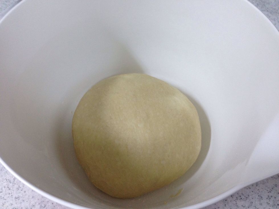 And then bring the dough back to the bowl again