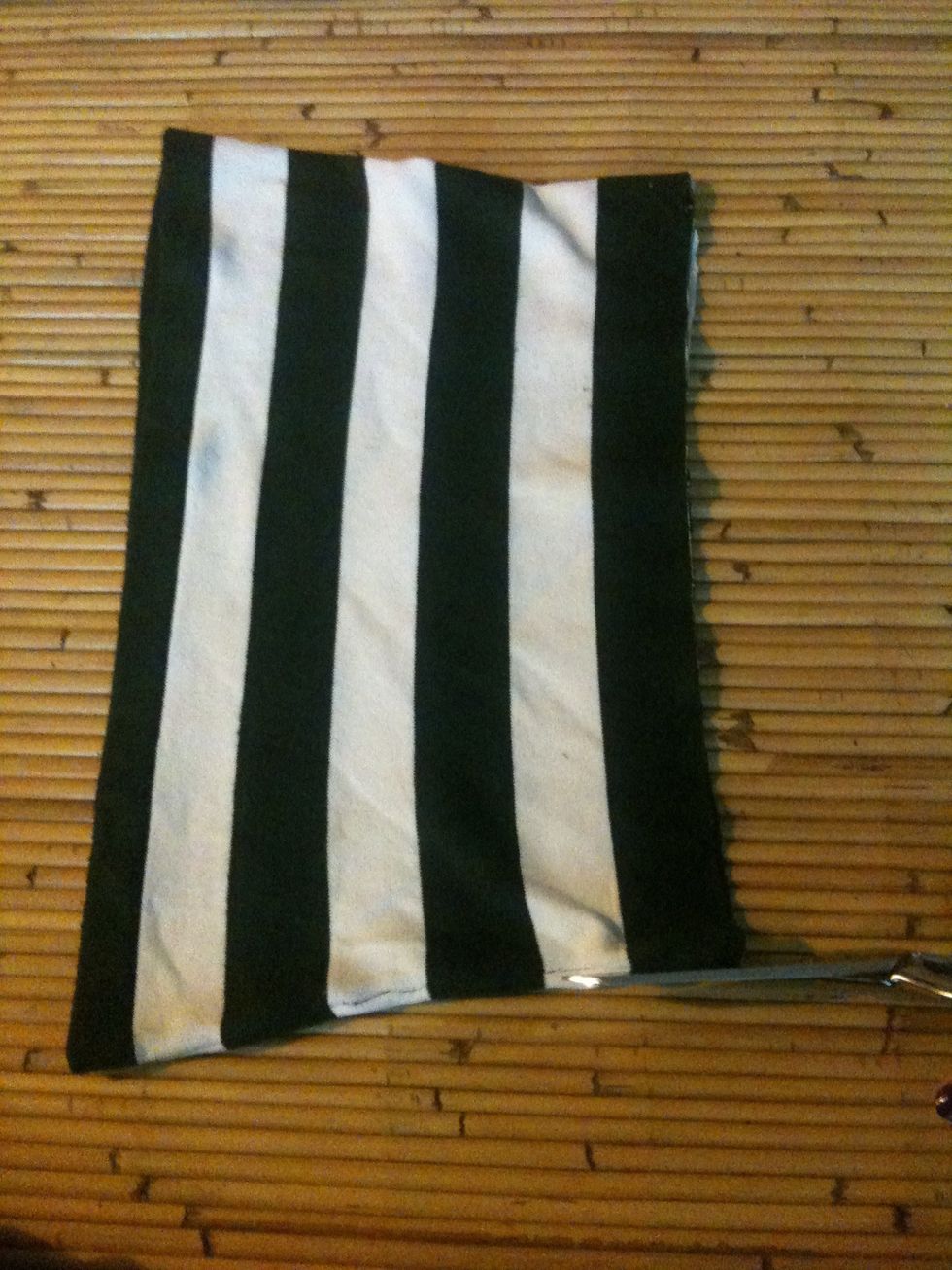 And then cut one of the sides,