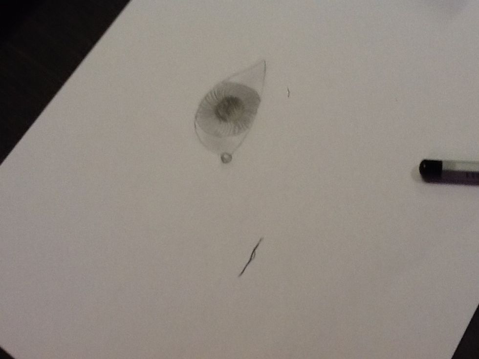 And Then draw a Tiny circle, like this. \ud83d\ude0b