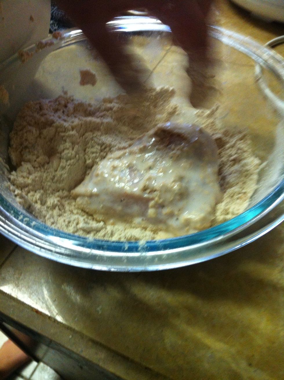 And then flour again.....
