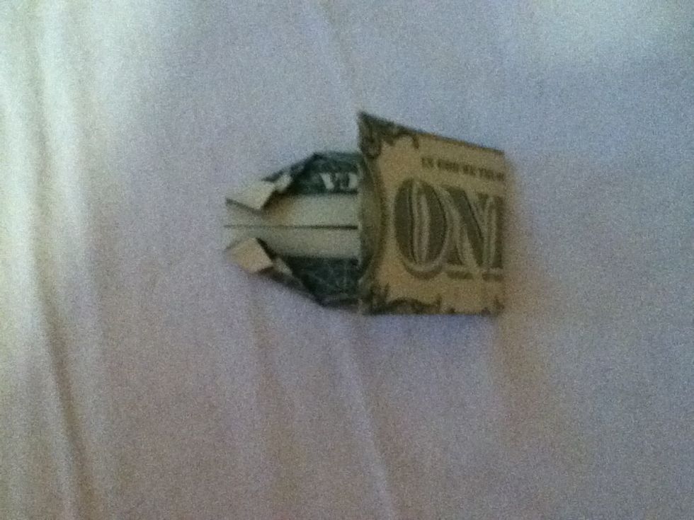 And then fold again so it reaches the "collar"