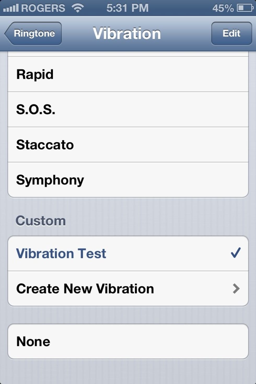And then it will appear for you to use for any type of notification