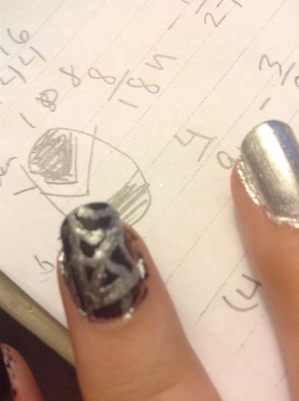 And then little curved lines in between them.