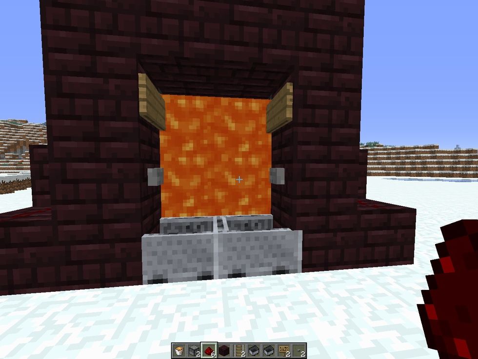 and then press a button to activate the door