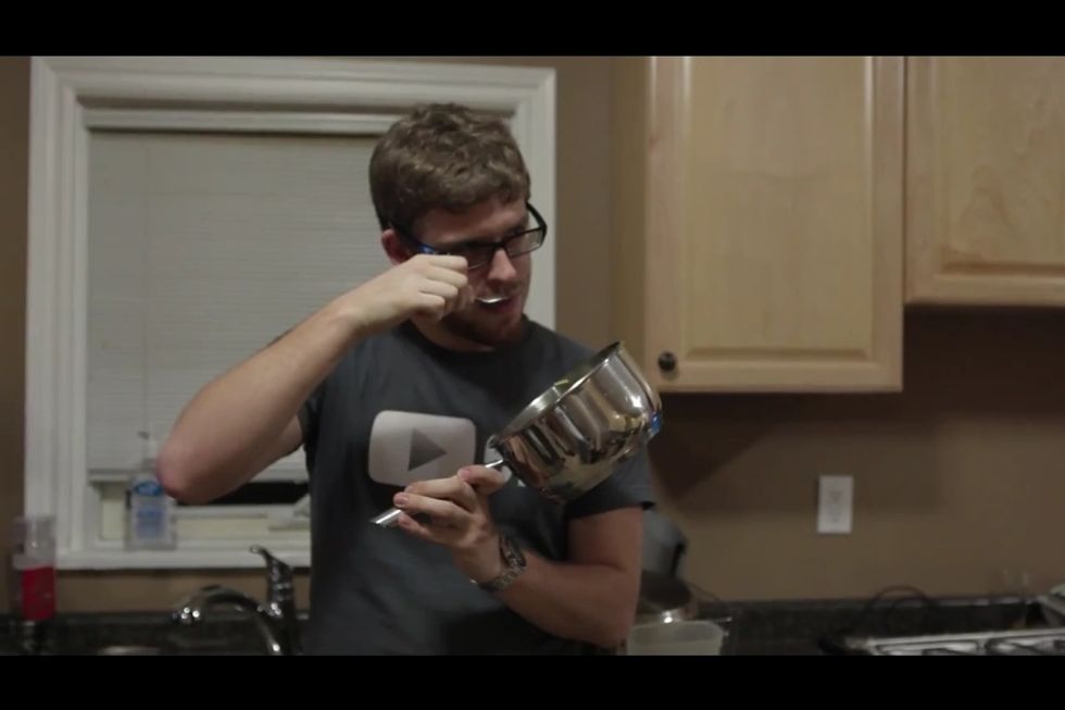 And then some random guy in your house starts eating the left over chocolate..