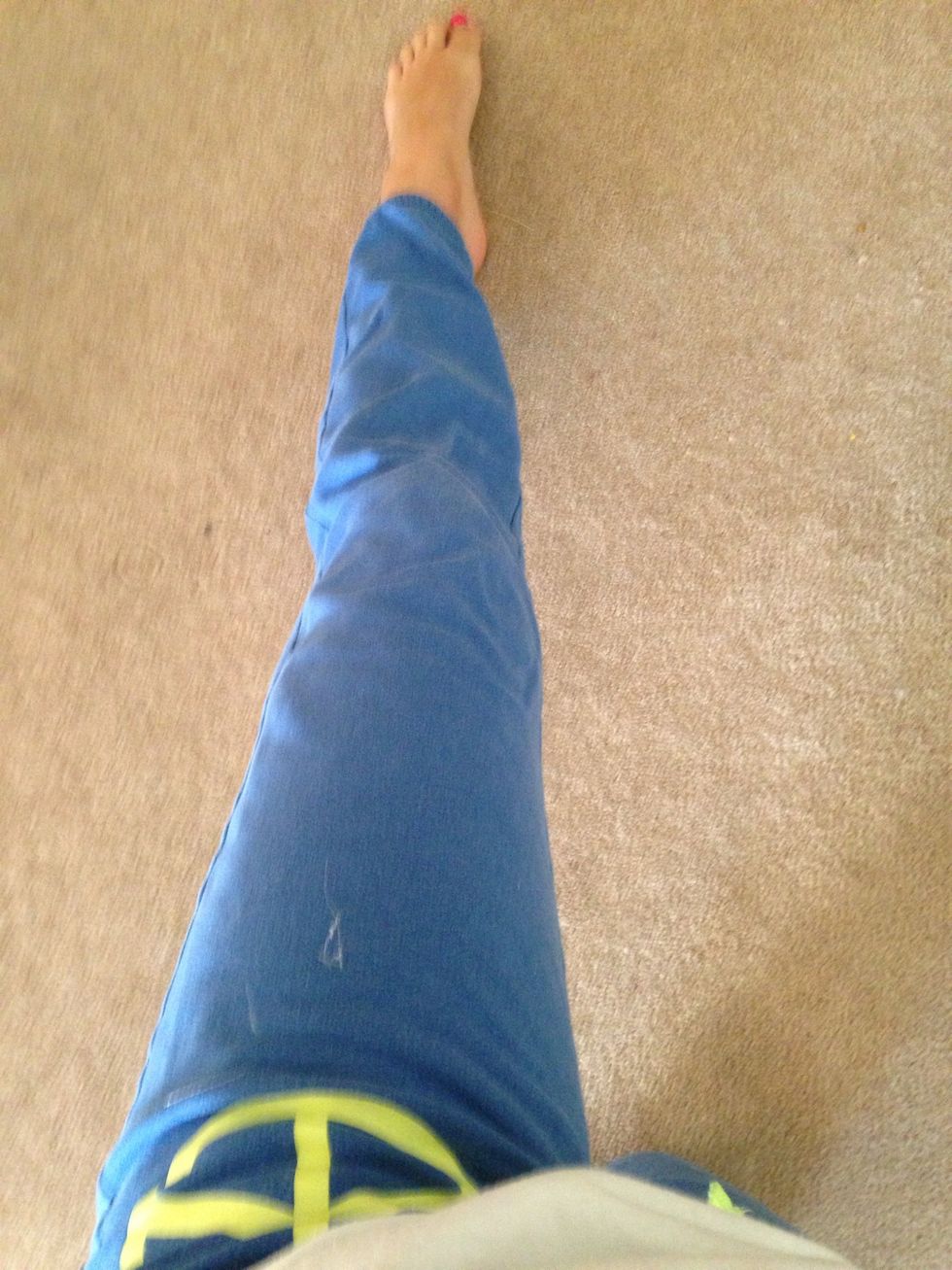 And then straighten out your front leg