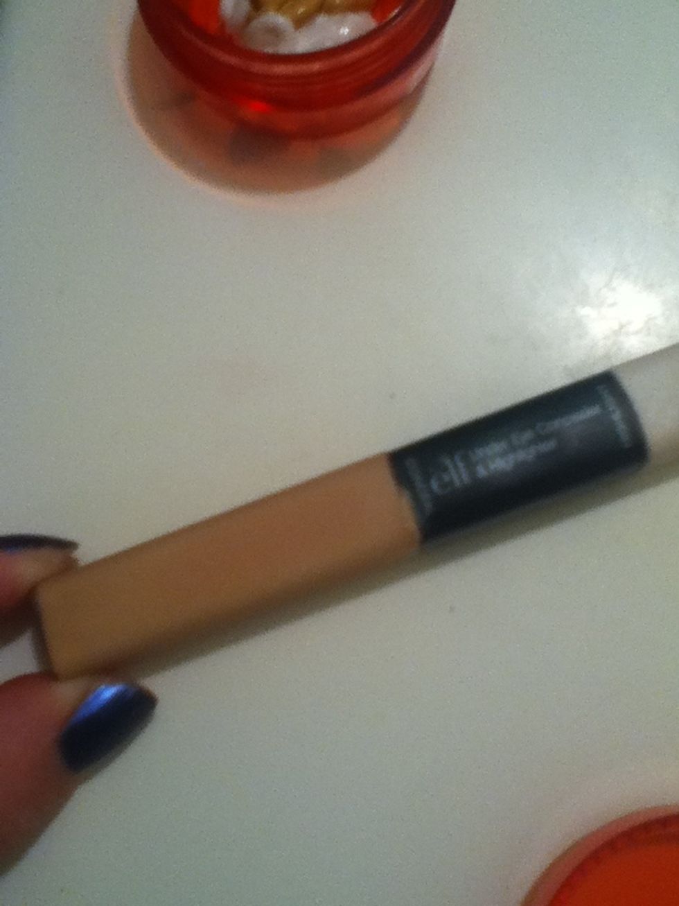 And then take your concealer...