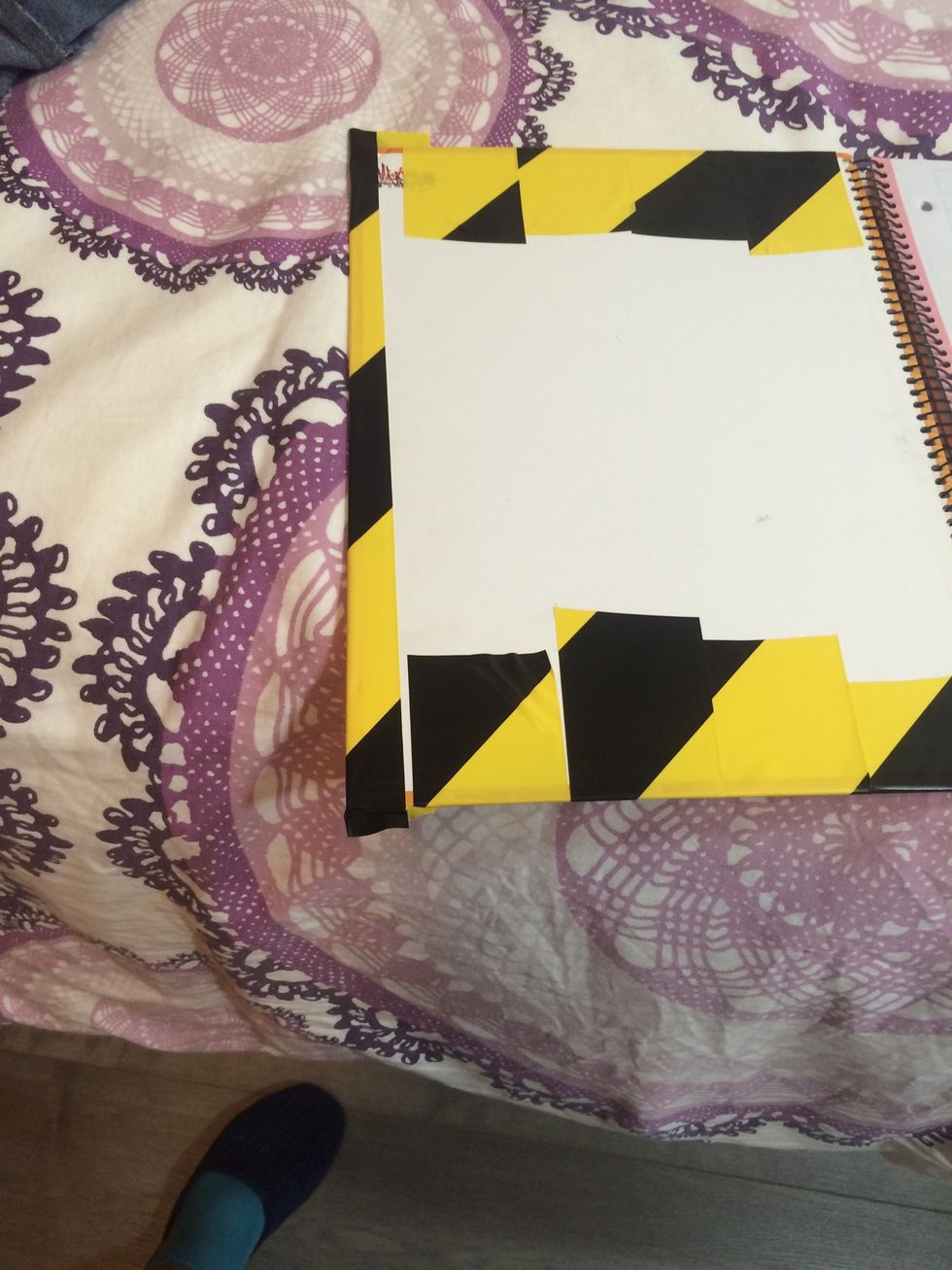 And then the last piece you stick it on the side... But don't cut it because that does not luck as good!!!