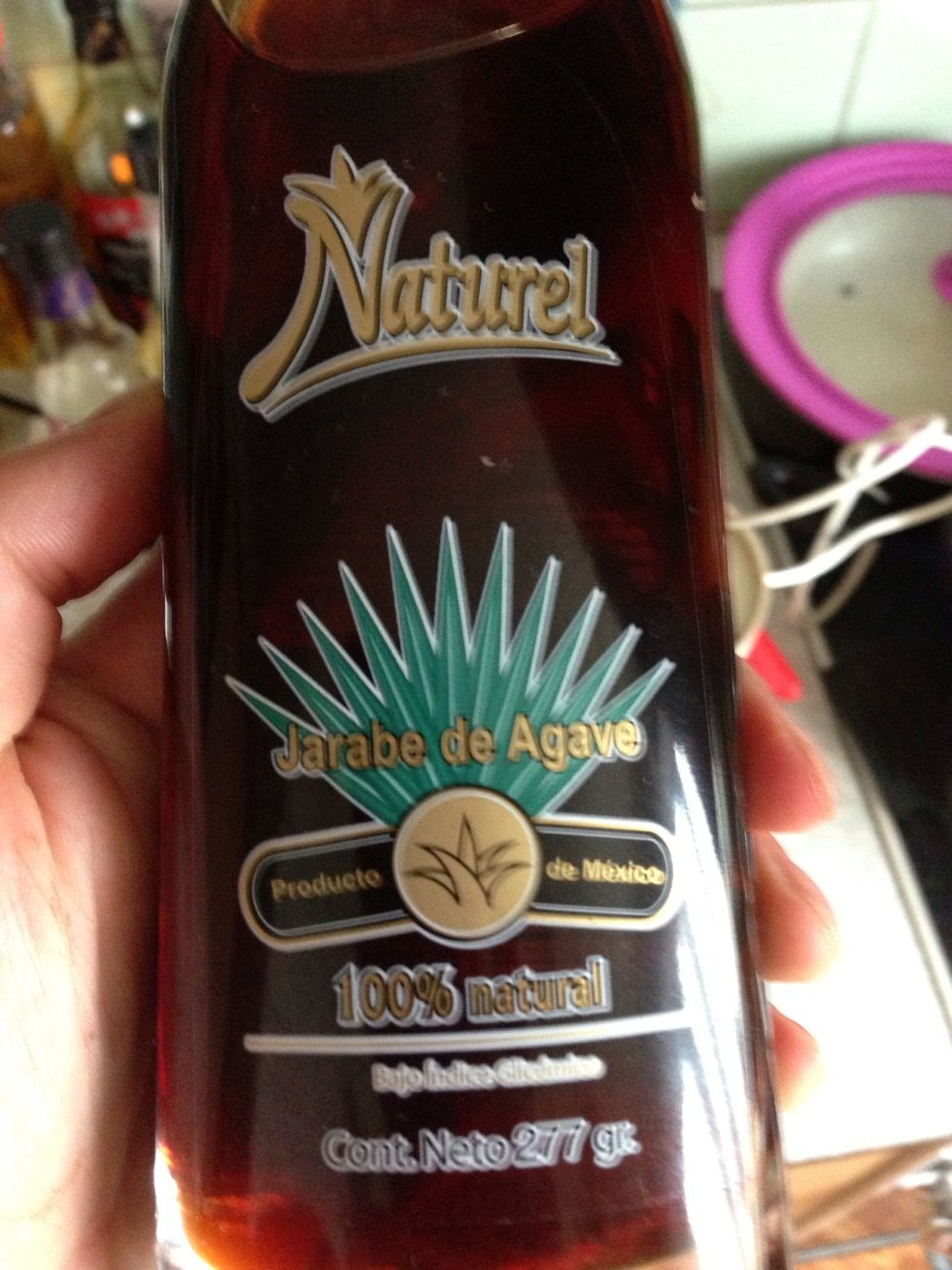 And then u shall ad half cup agava syrup