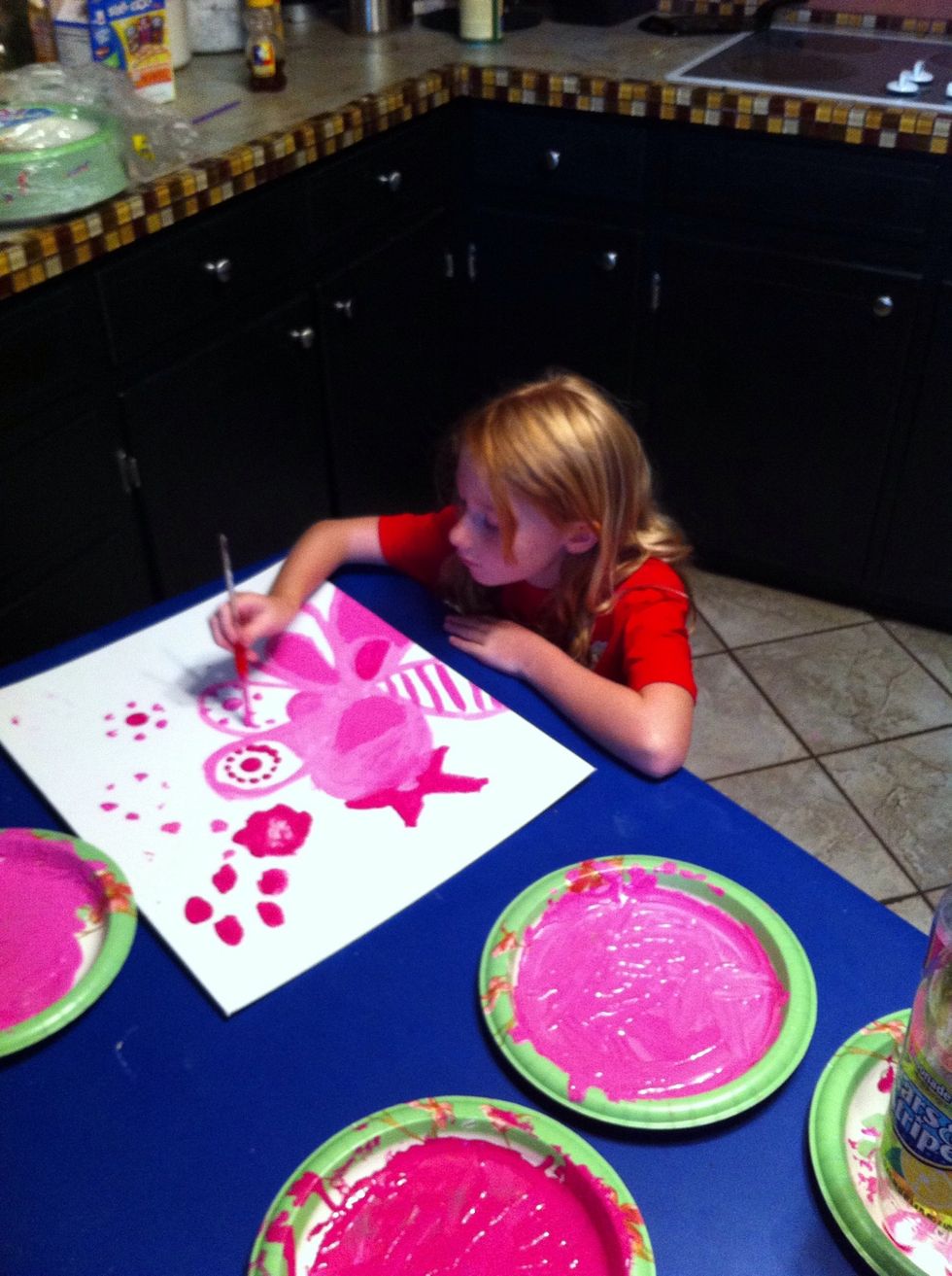 And then we had left over paint that HAD to be used!