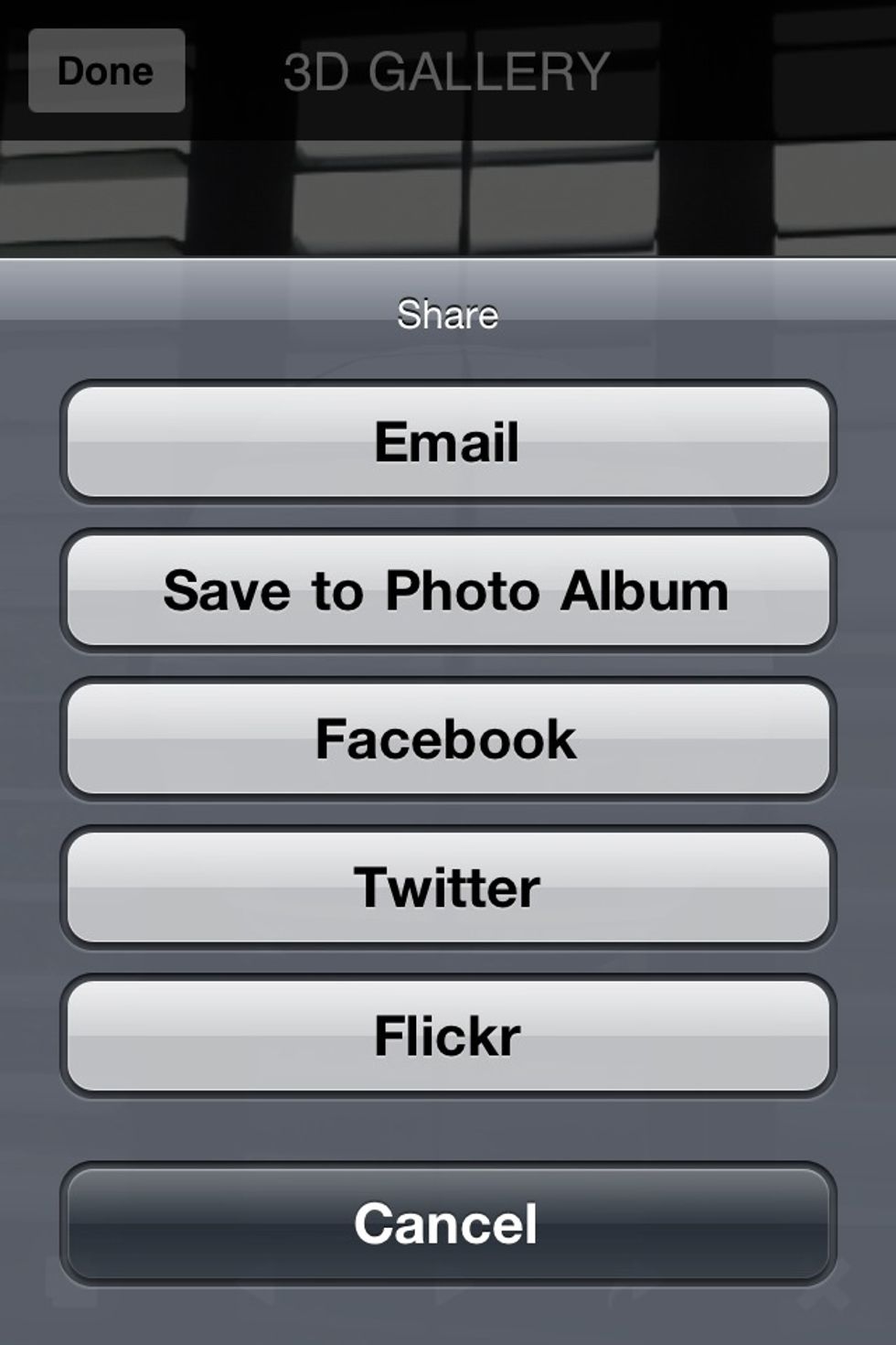 And then when you're done, you can go ahead and e-mail it or send it straight to another social networking site.