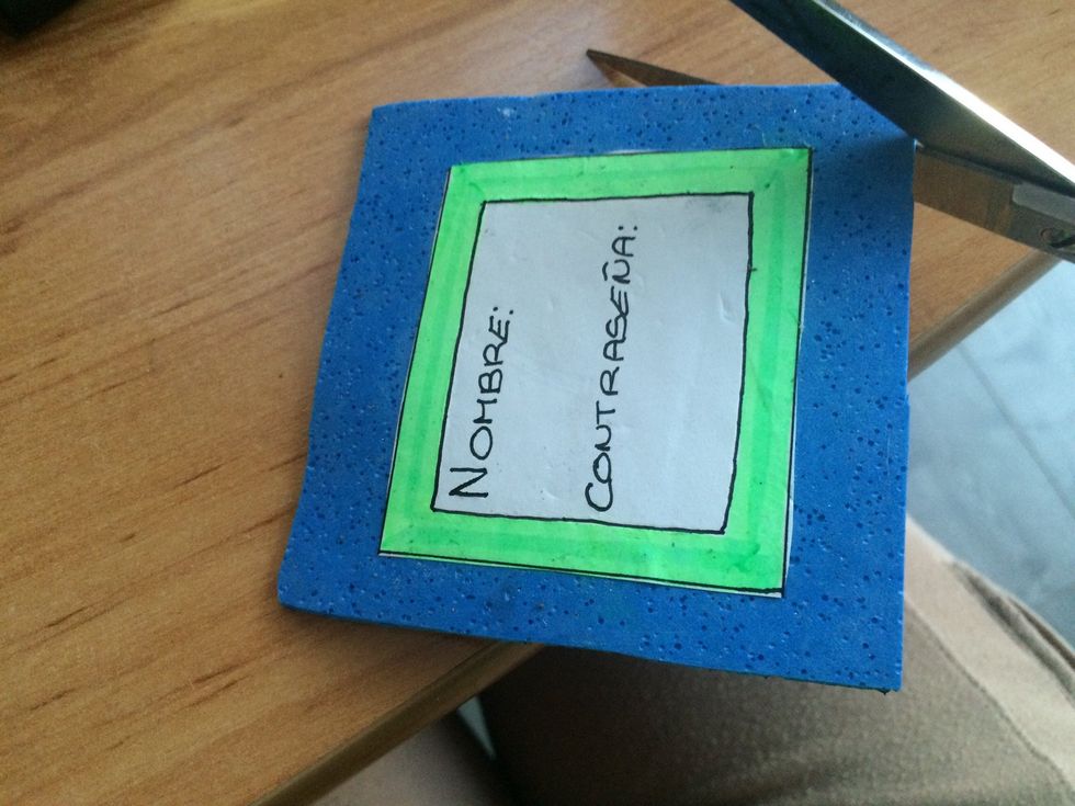 And then you can cut the actual edges so it looks better!!!
