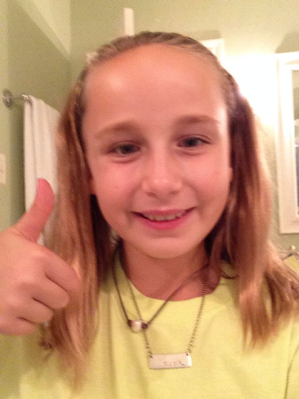 And then you're all done just make sure on the label it says non-toxic so you can apply to your face