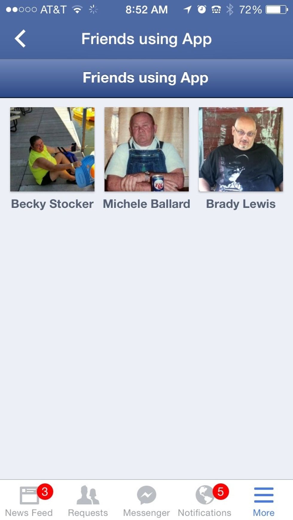 And then you're back and able to check the next one to send them a message.