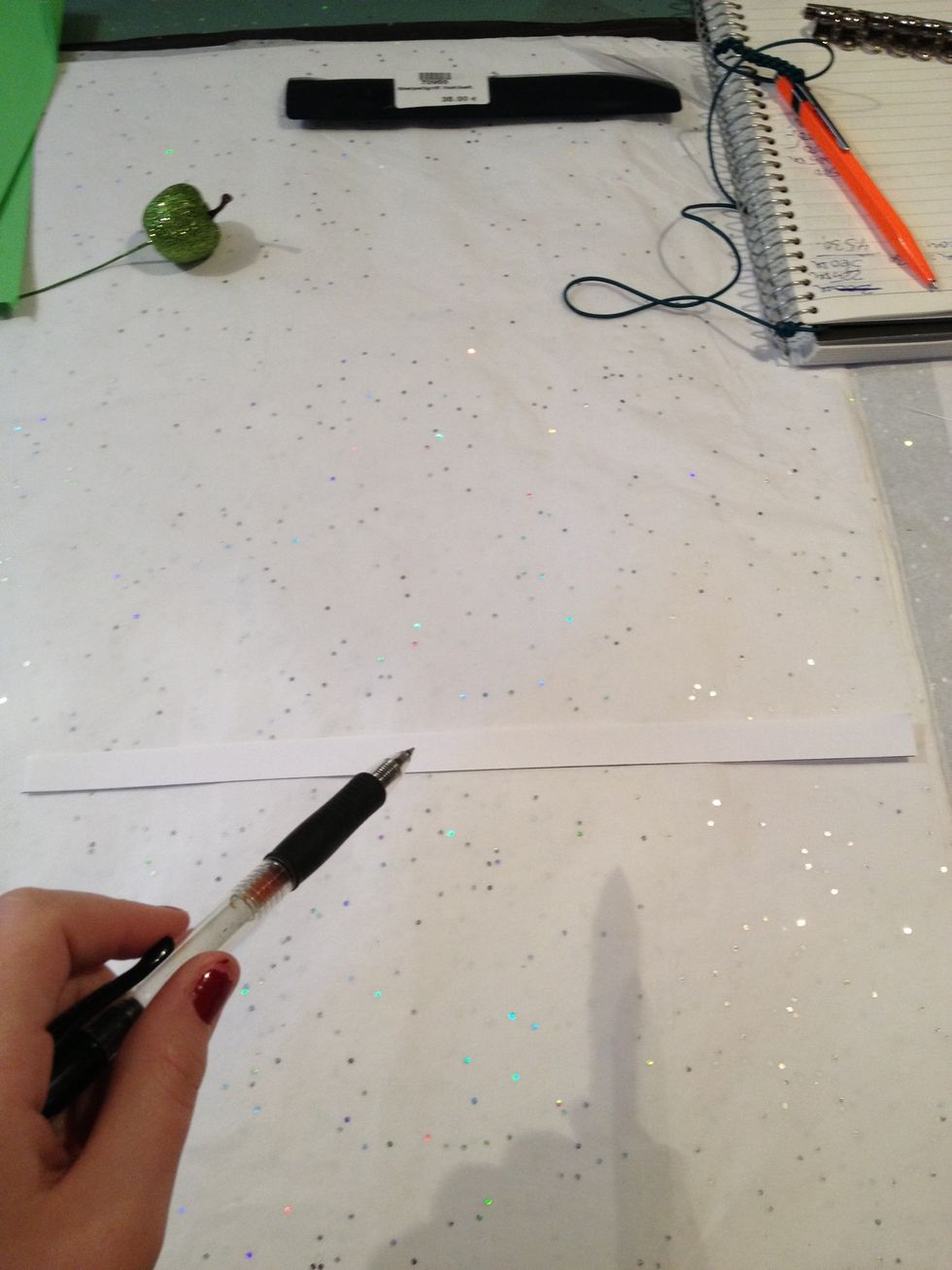 And then you write a sentens