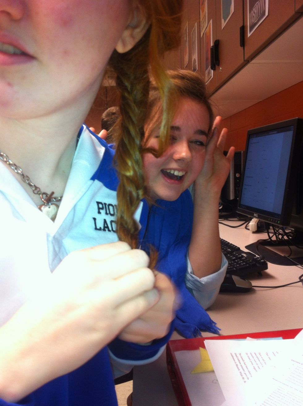 and then your done and u have a fishtail braid!