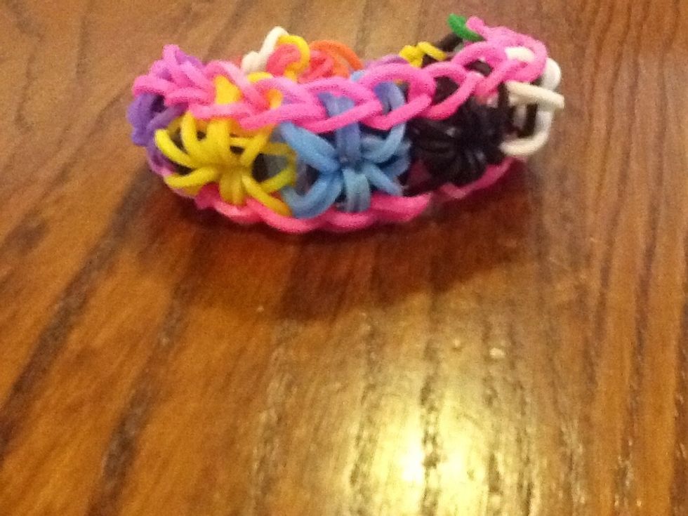 And then your starburst bracelet is ready to wear.