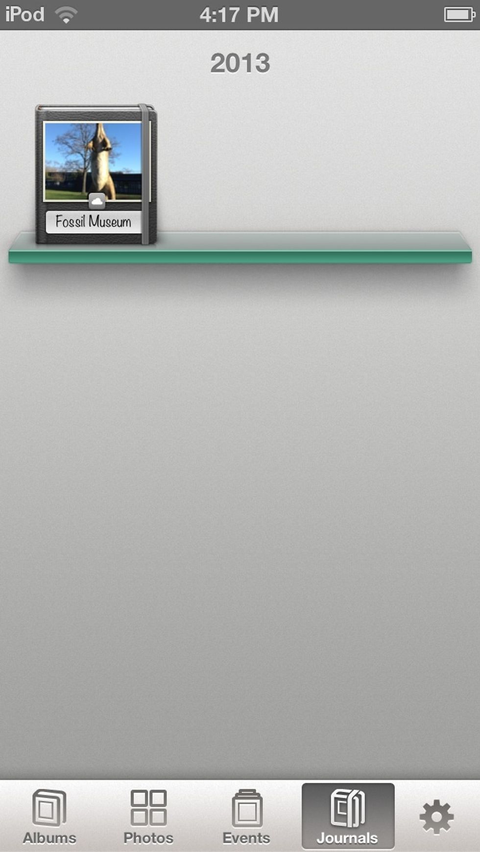 And there's my journal! Happy sitting on my shelf. Happy, but lonely.