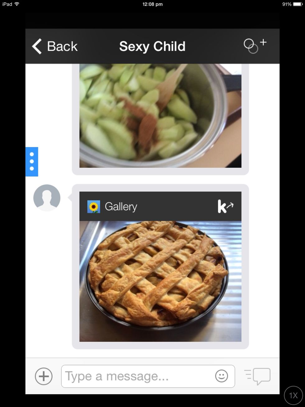 And there we go wait about 45 minutes in the oven and it will turn out like this!!