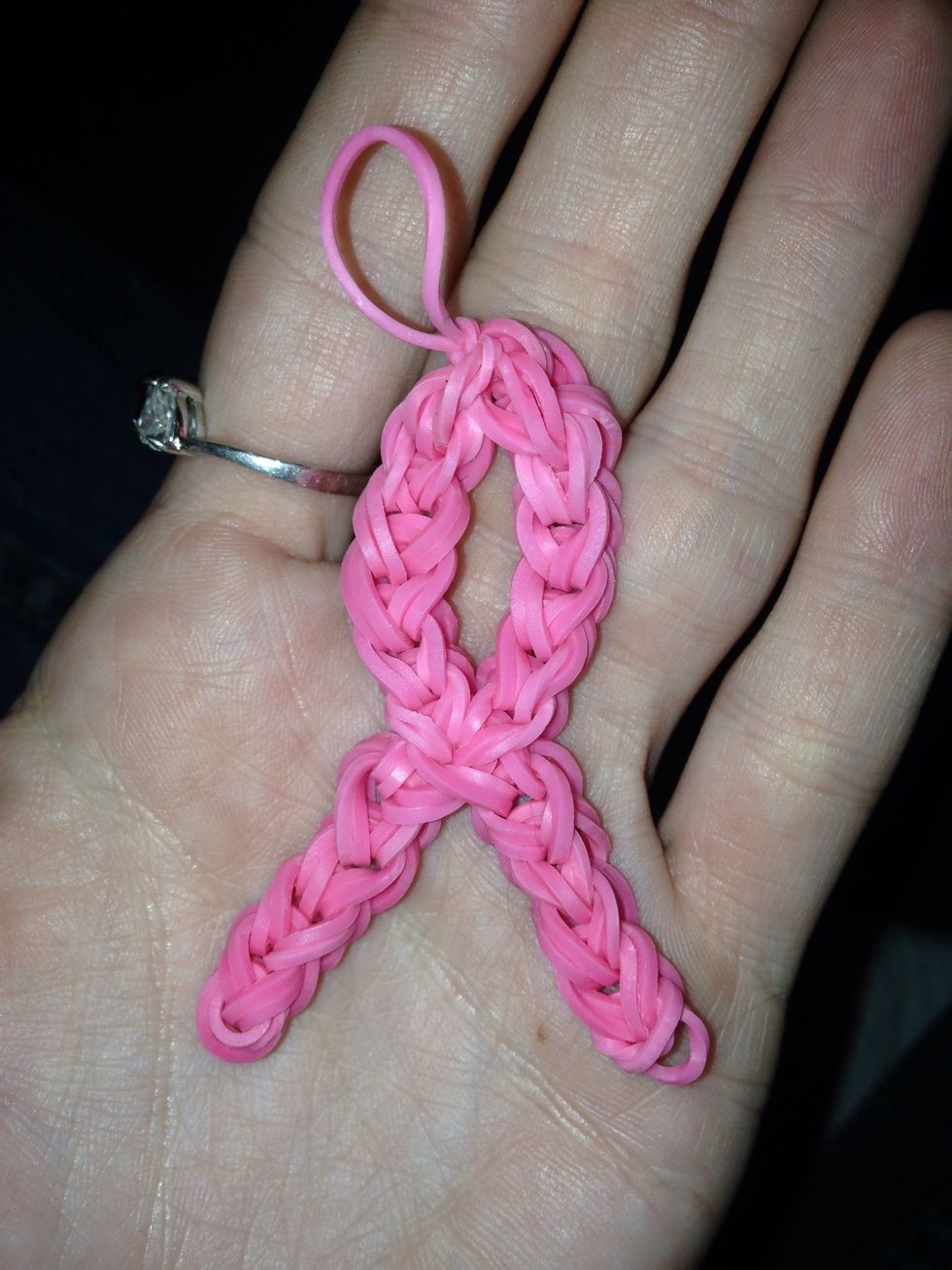And there you go everyone. You now have a breast cancer awareness charm.