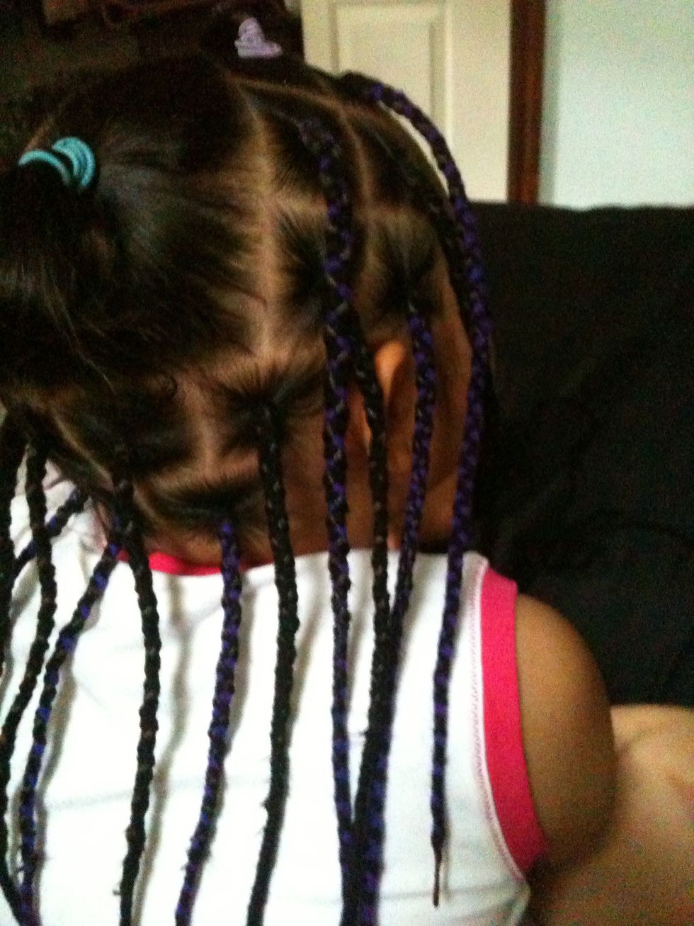 And there you go, finish the rest for a cute diverse style that is protective and lasts at least a month
