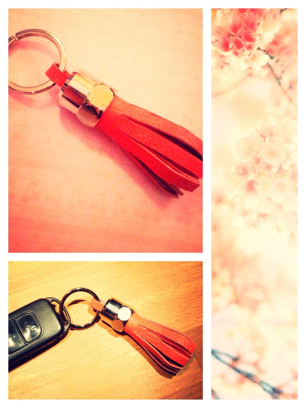 And there you go! You've created an easy-peasy leather tassle keychain! \ud83d\ude0a