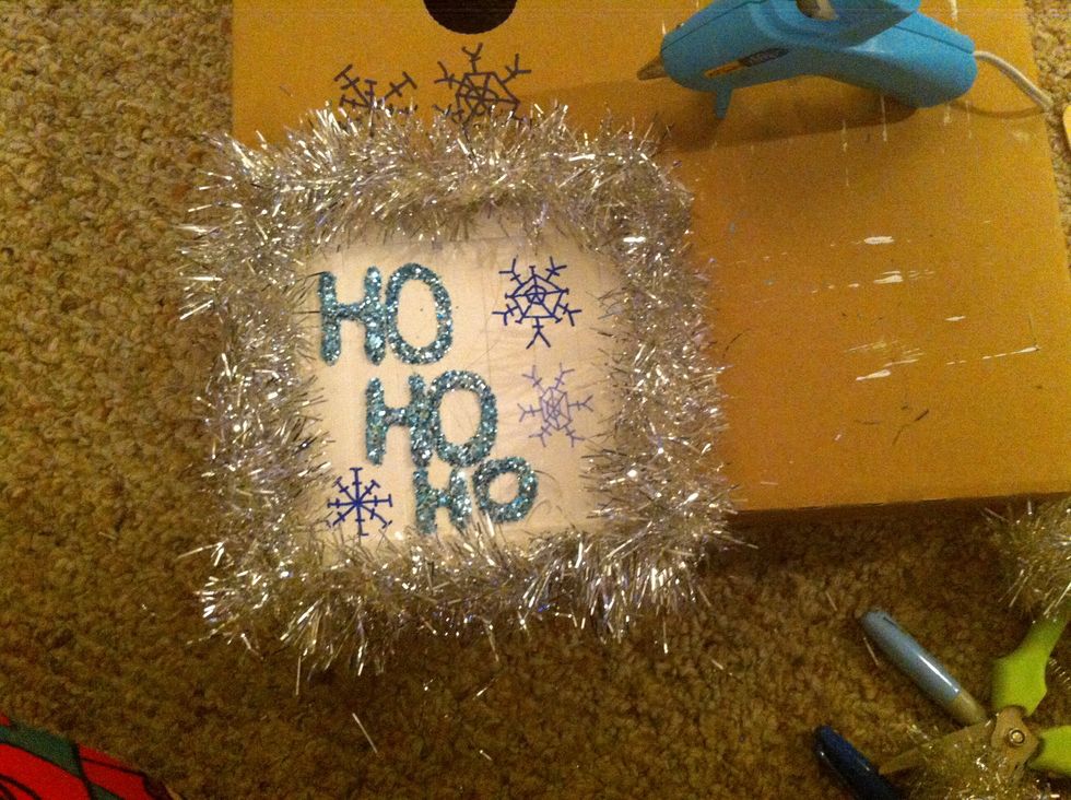 And there you have it! A simple Holiday sign. I plan to put mine on the mantle. Enjoy! :)