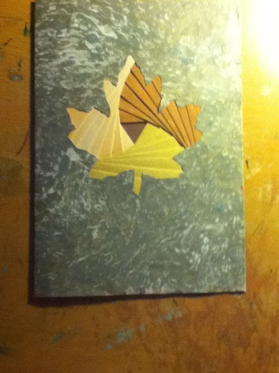 And there you have it! An almost finished iris folded card!!