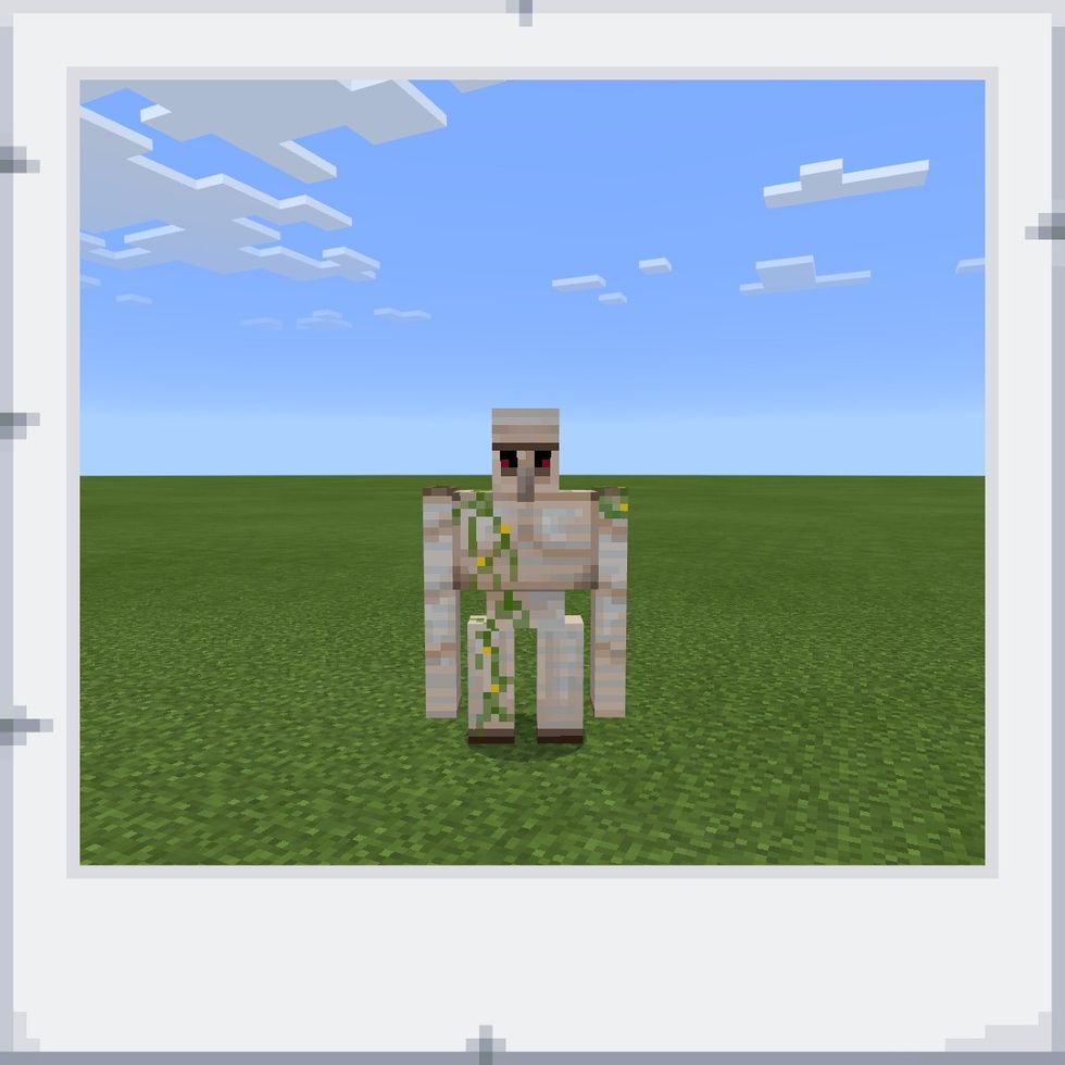 And there you have it, an iron golem in minecraft!