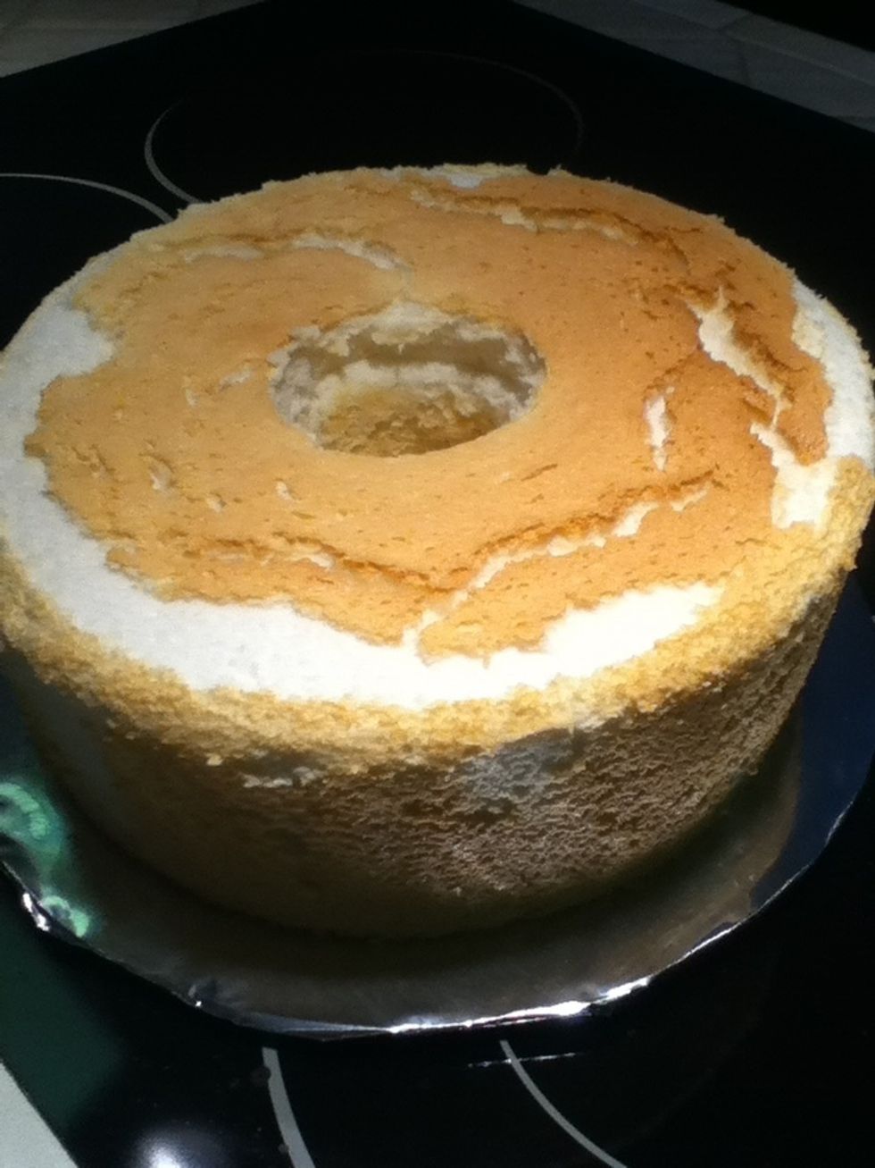 ...and there you have it! Angel Food cake is great served with any of these options: Berries, whipped cream, sweet glaze, chocolate, or just plain.