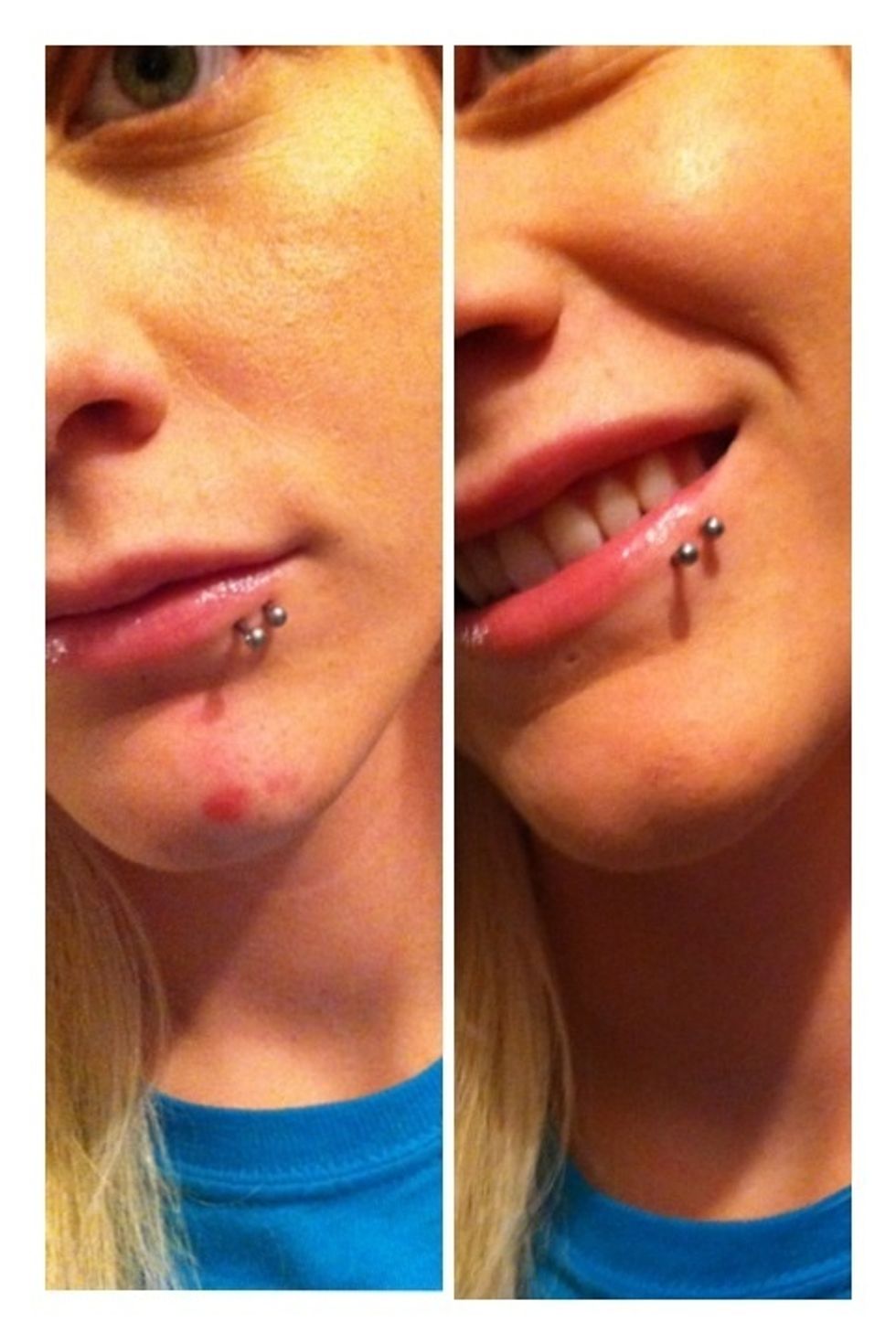 And there you have it. Before & After! (If you use a brush, don't forget to clean it) and as a note, I have never found a concealer that worked for me.