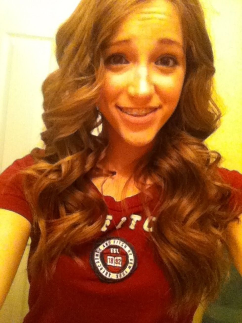 And there you have it! Left - Un brushed curls. Right - Brushed through with my fingers