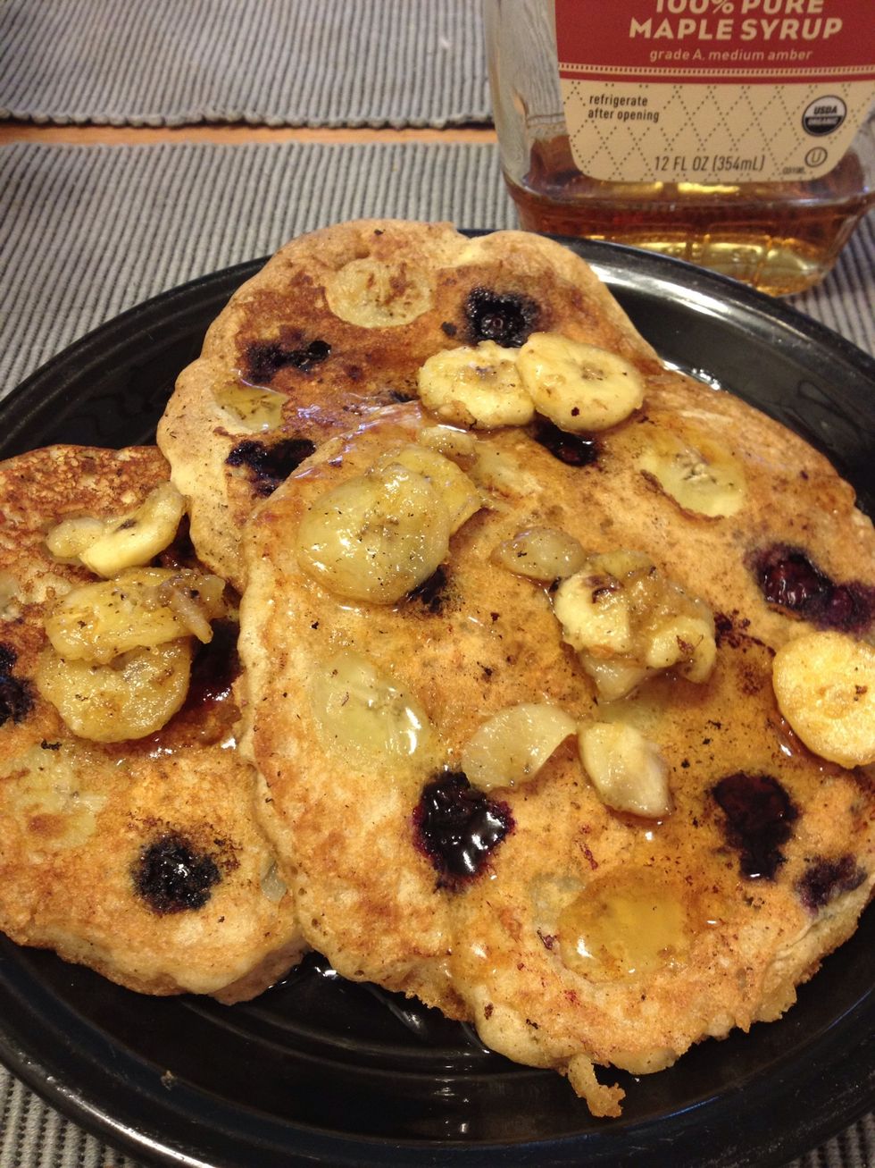 And there you have it! Top if off with some 100% organic maple syrup.