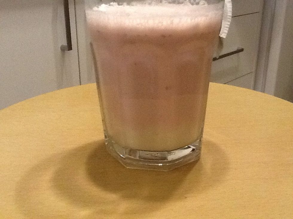 And there you have it! Two-tone Ricotta Smoothie!