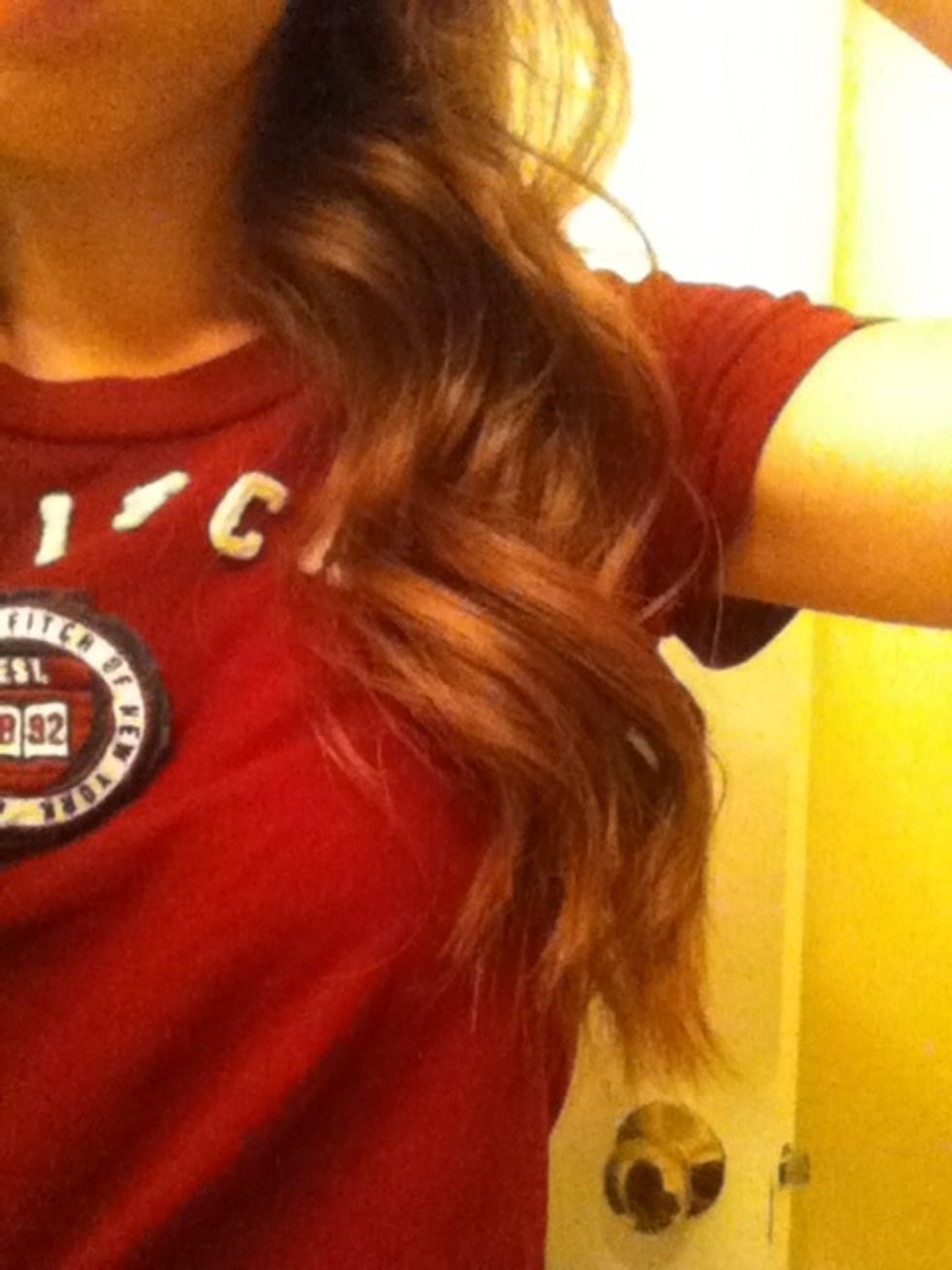 ...and these are brushed out (with fingers) curls (no hairspray)