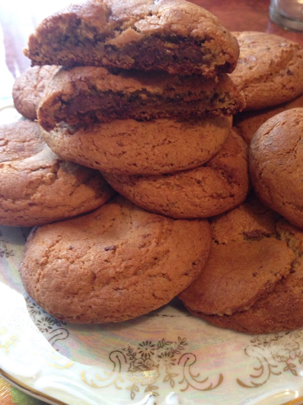 And they are done. Chewy, crispy, yummy