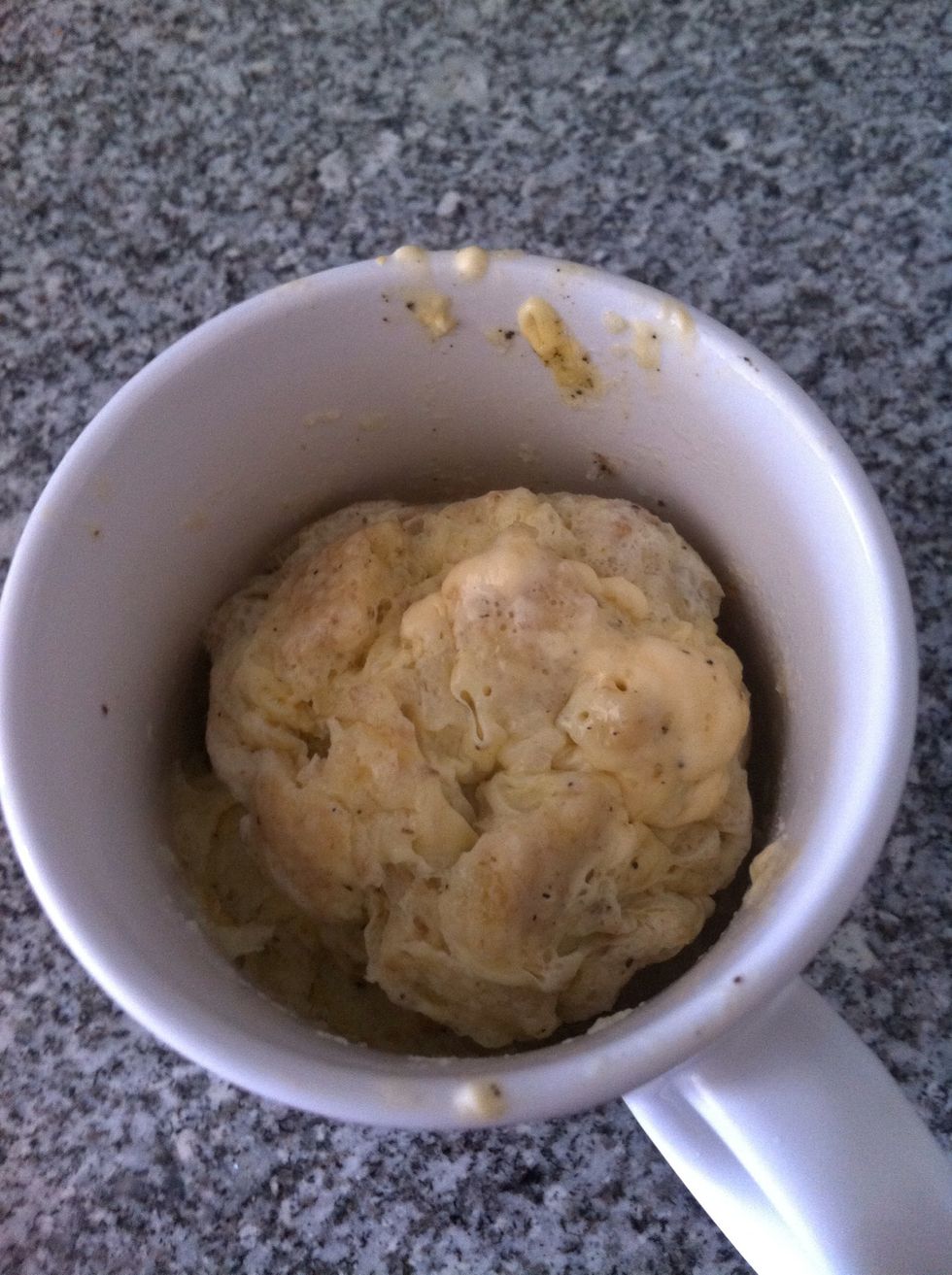 And this is it, you can eat it right from the mug or take it to a plate.