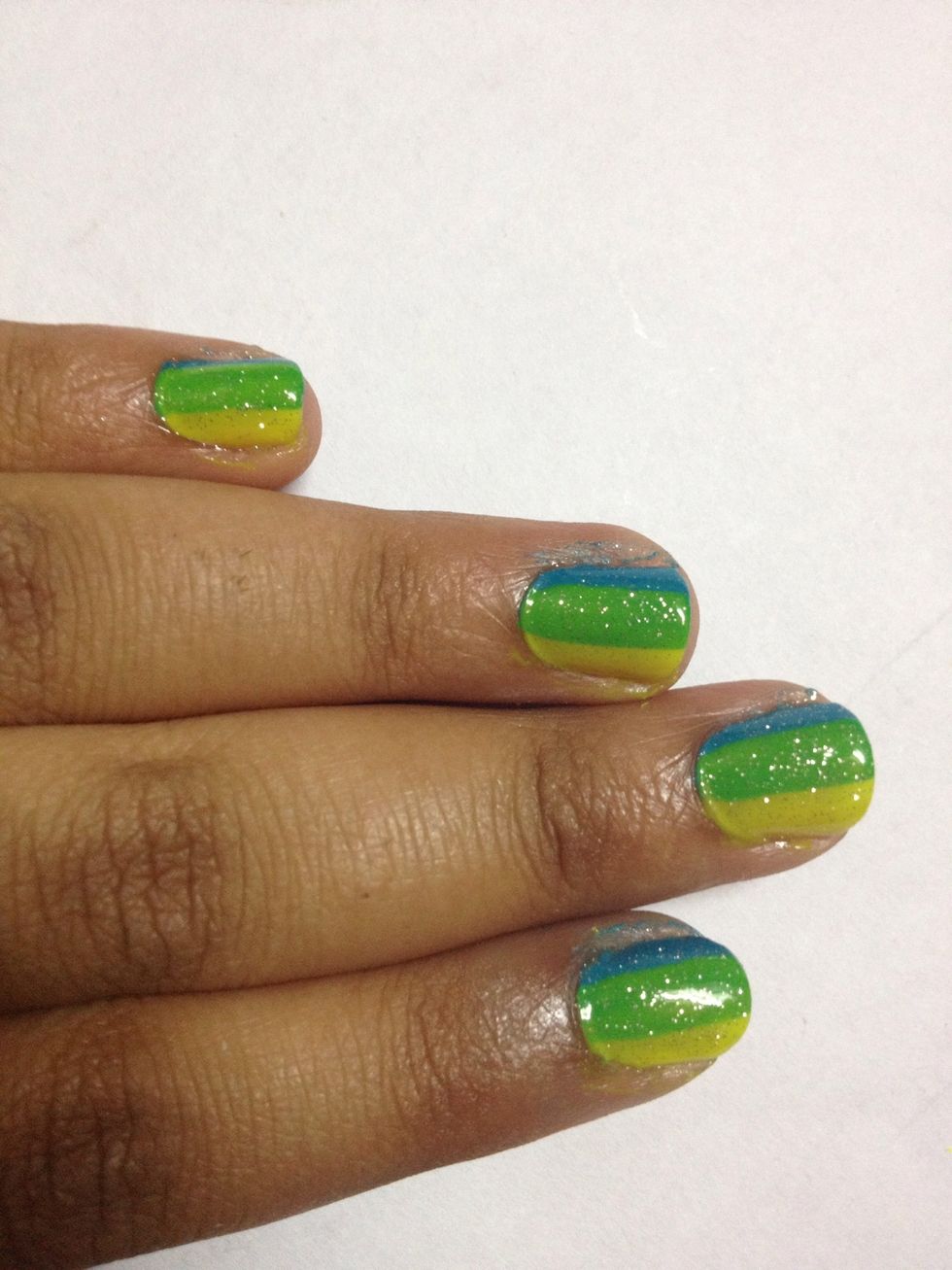 And this is the complete look of your nails.