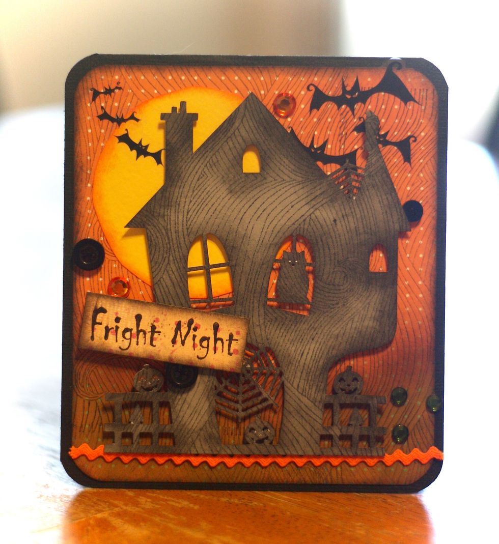 And, this is the completed card! Until next time...