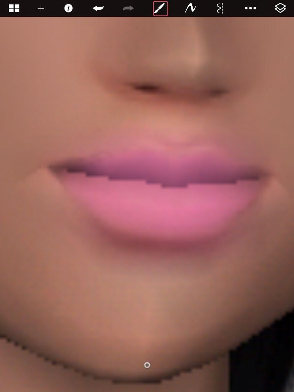 And this is the result of the lips