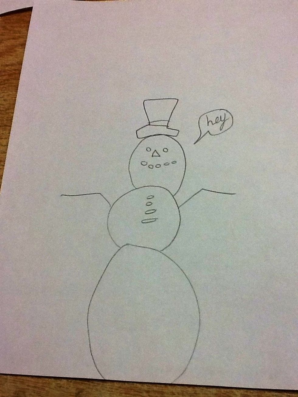 And this is your awesome  snowman