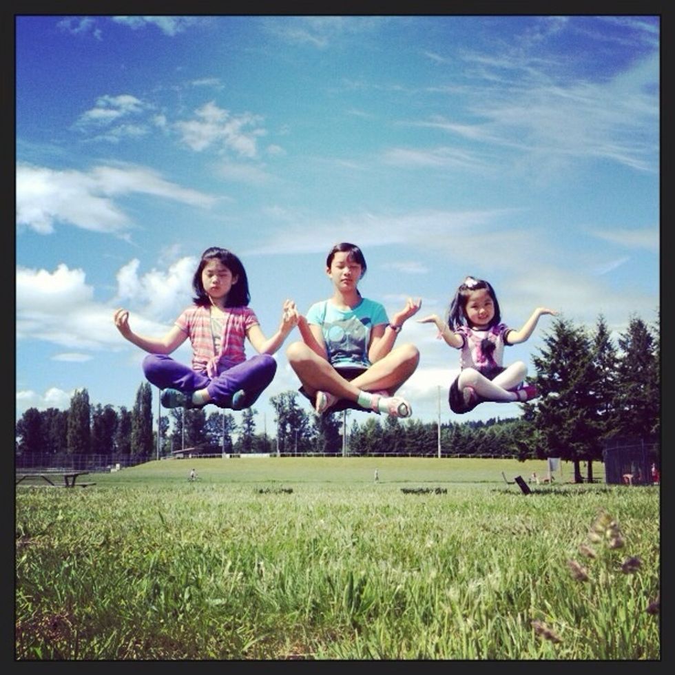 And this levitated meditation...