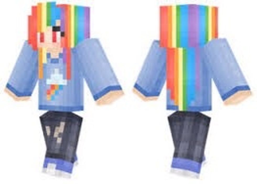 And this rainbow girl.