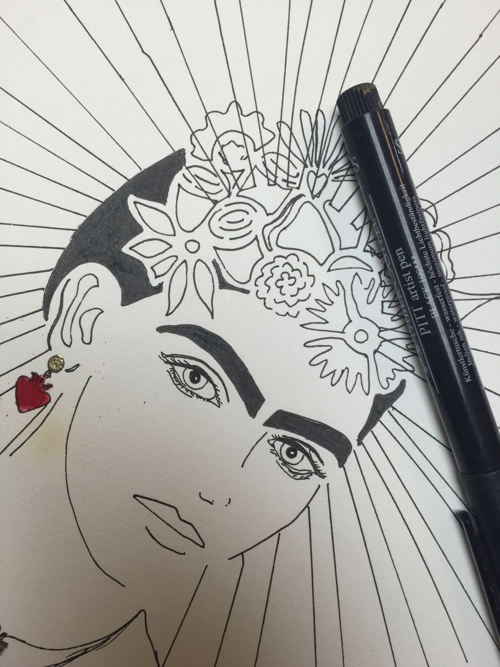 And to define her eyes