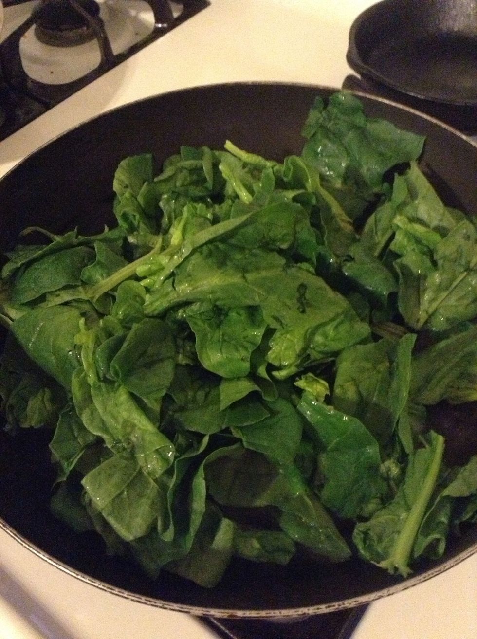 . . . And toss them into the hot skillet.