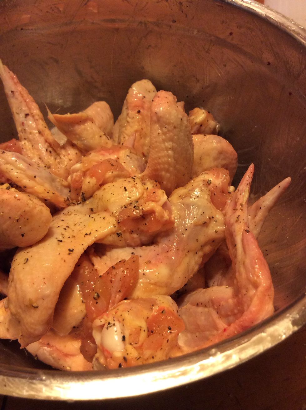 And toss to coat chicken.